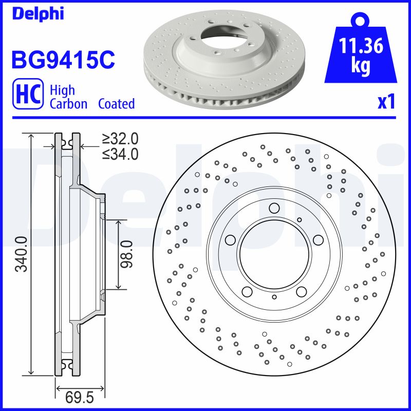 Disc frana BG9415C DELPHI
