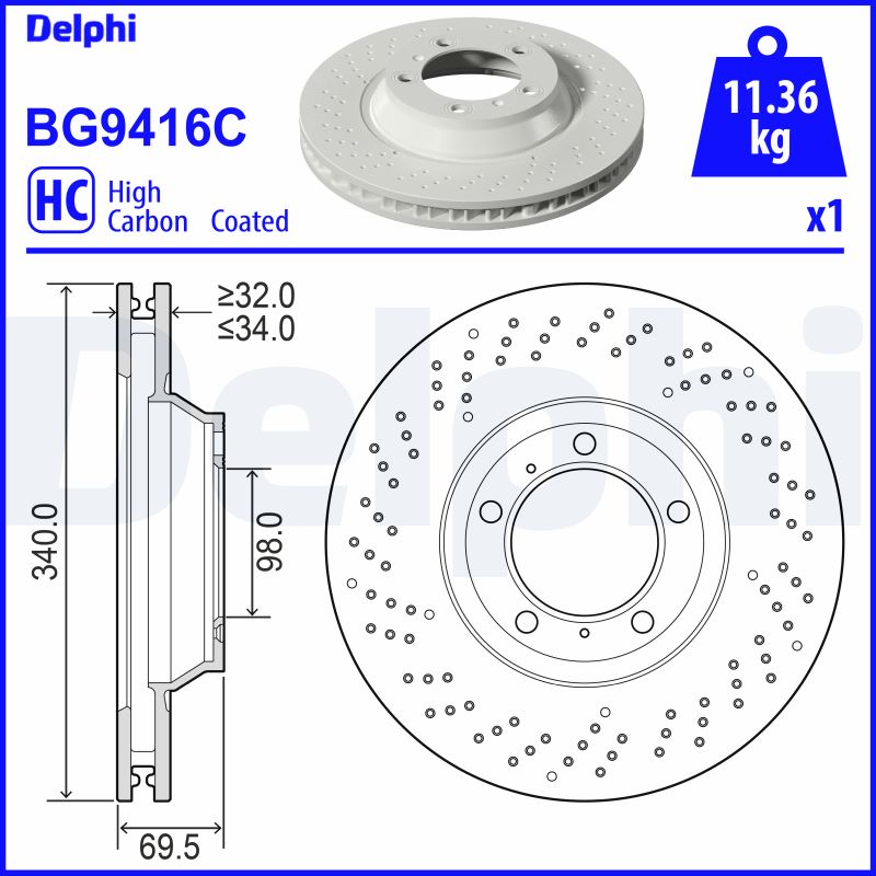Disc frana BG9416C DELPHI