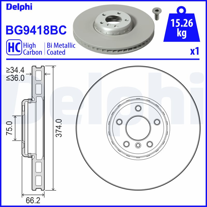 Disc frana BG9418BC DELPHI