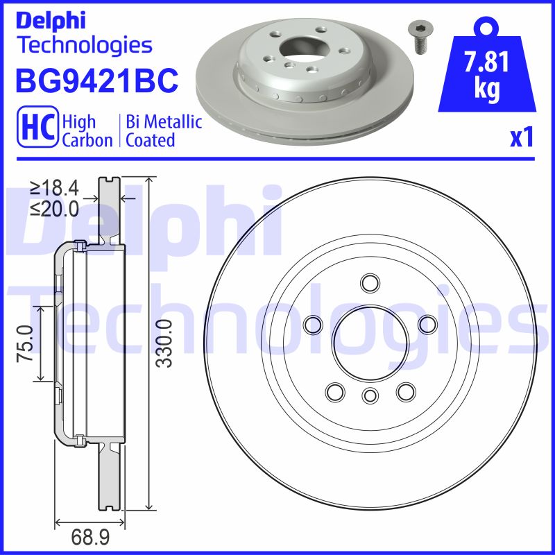 Disc frana BG9421BC DELPHI