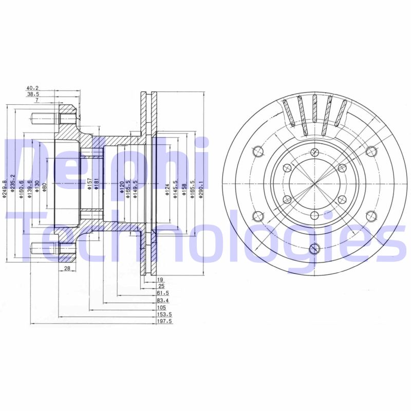 Disc frana BG9453 DELPHI