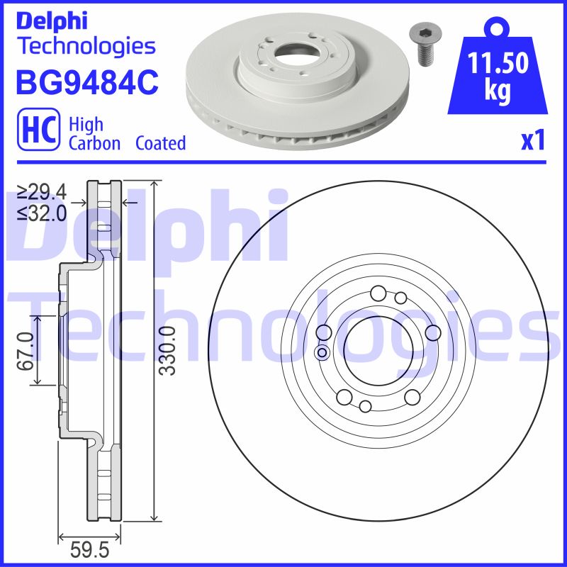 Disc frana BG9484C DELPHI