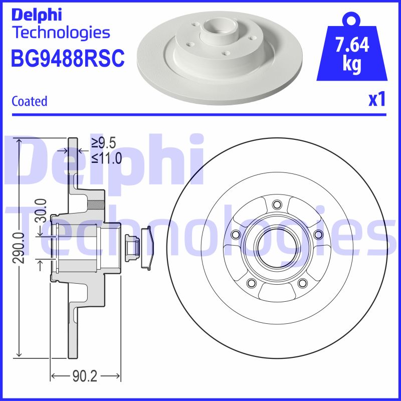 Disc frana BG9488RSC DELPHI