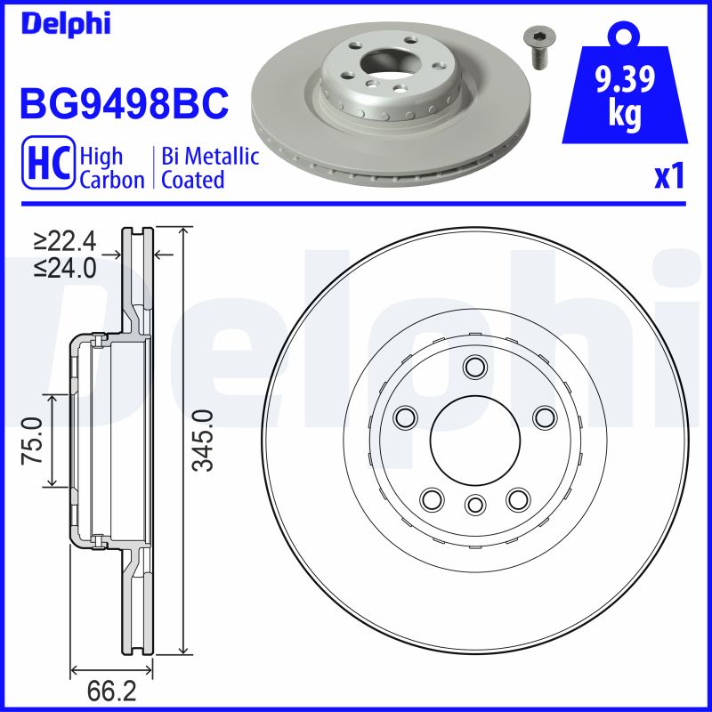 Disc frana BG9498BC DELPHI