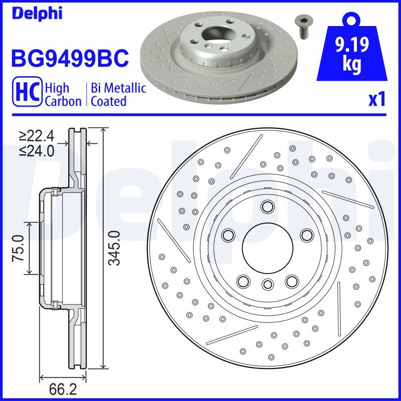 Disc frana BG9499BC DELPHI