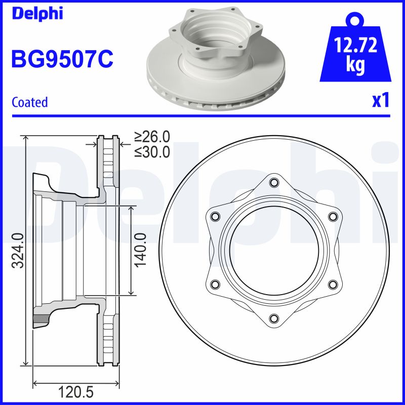 Disc frana BG9507C DELPHI