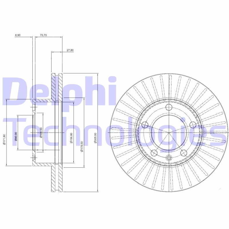 Disc frana BG9692 DELPHI