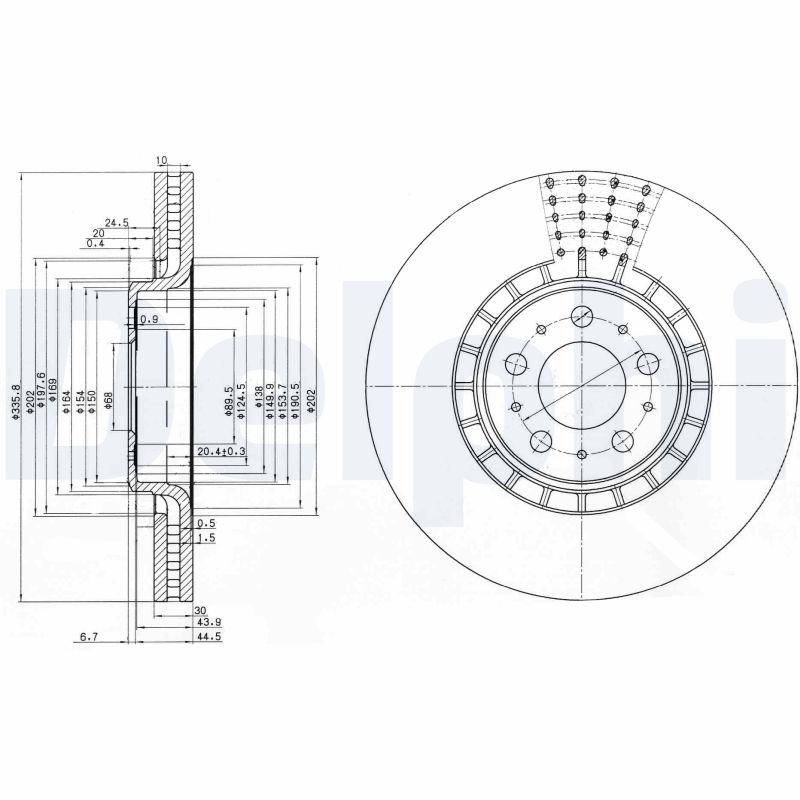 Disc frana BG9783 DELPHI