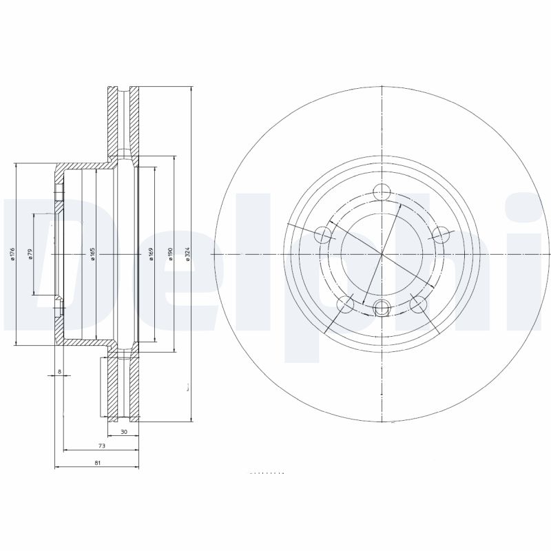 Disc frana BG9786 DELPHI