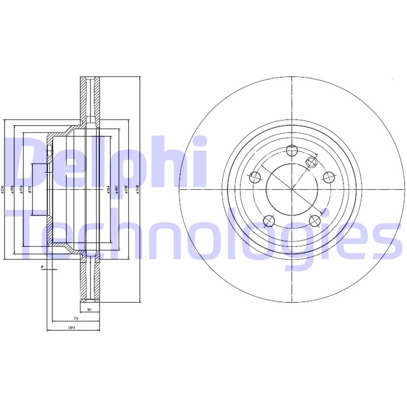 Disc frana BG9788 DELPHI