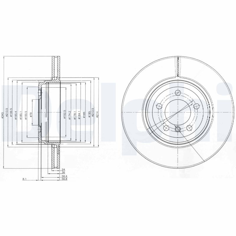 Disc frana BG9789 DELPHI