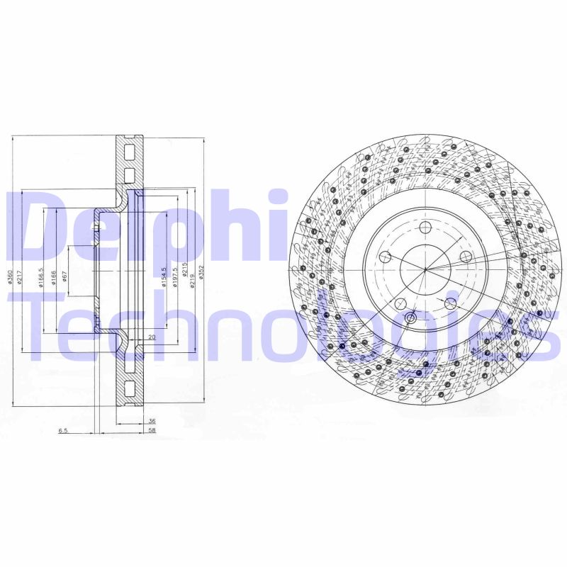 Disc frana BG9878 DELPHI