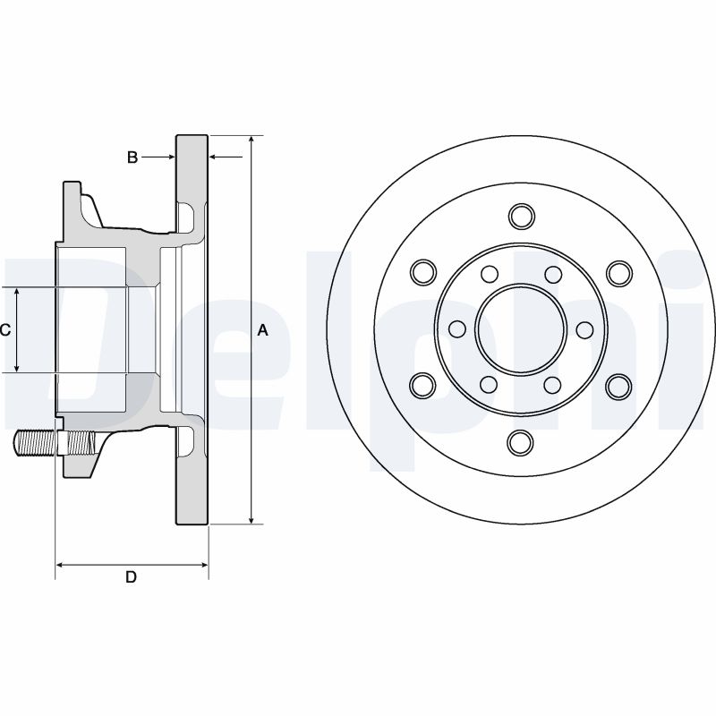 Disc frana BG9911 DELPHI