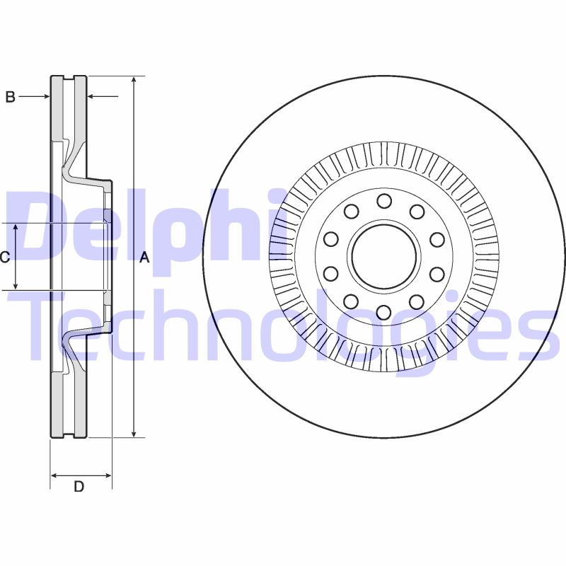 Disc frana BG9957 DELPHI