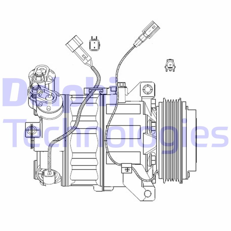 Compresor, climatizare CS20482 DELPHI