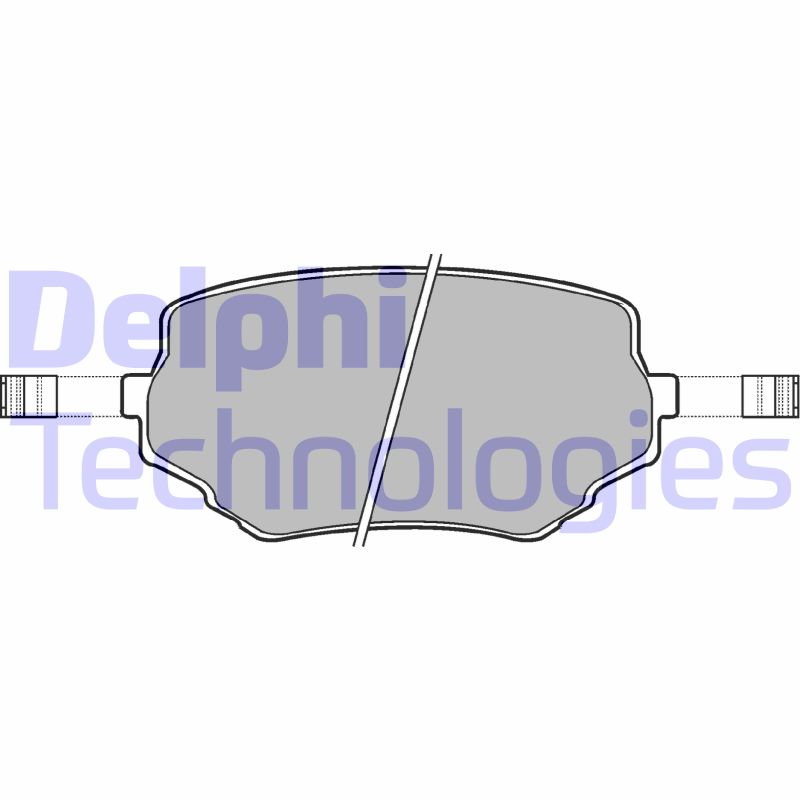 Set placute frana,frana disc LP1015 DELPHI