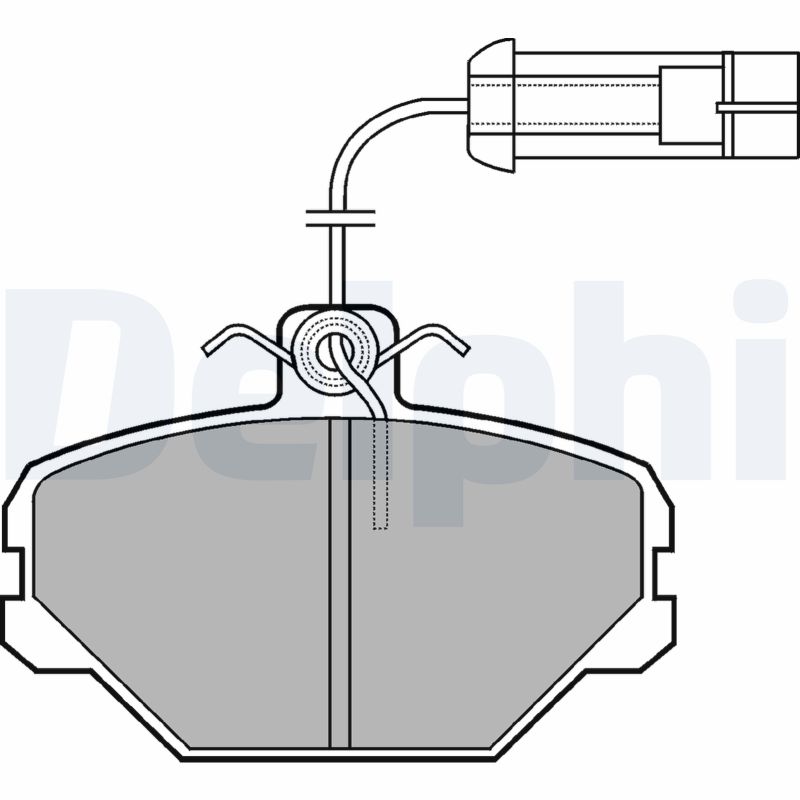 set placute frana,frana disc LP1027 DELPHI
