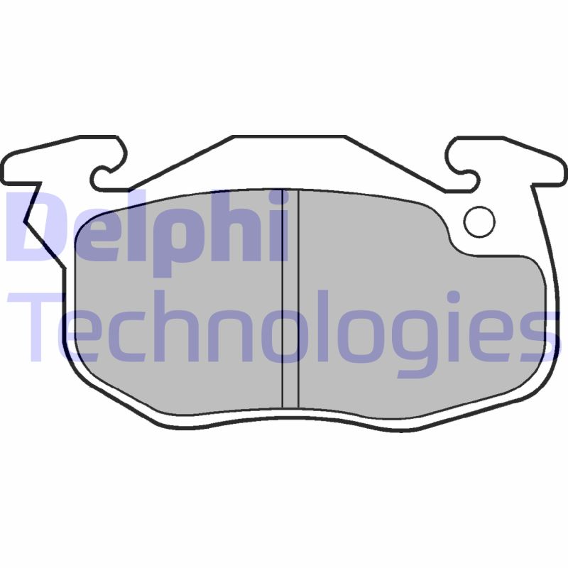 Set placute frana,frana disc LP1053 DELPHI