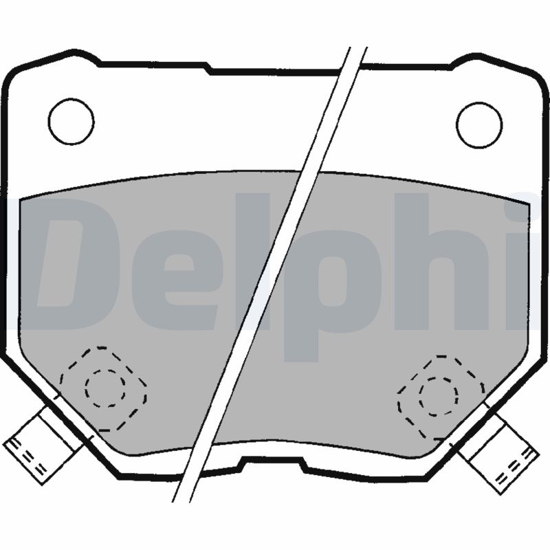 set placute frana,frana disc LP1057 DELPHI