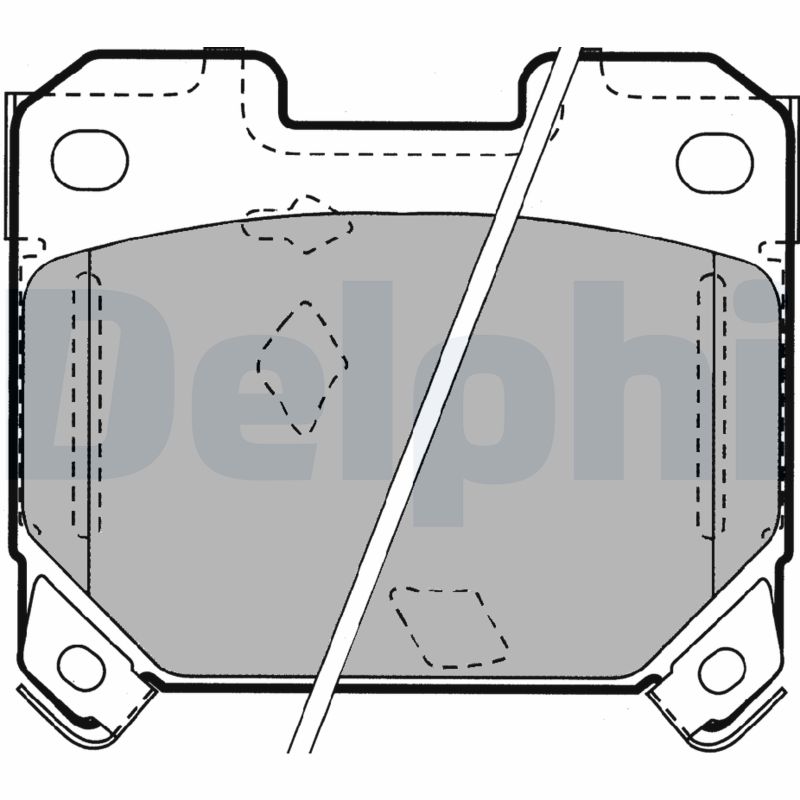 set placute frana,frana disc LP1062 DELPHI