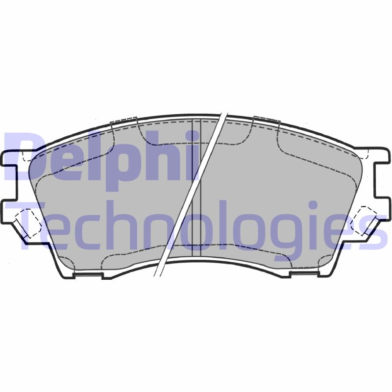 Set placute frana,frana disc LP1063 DELPHI