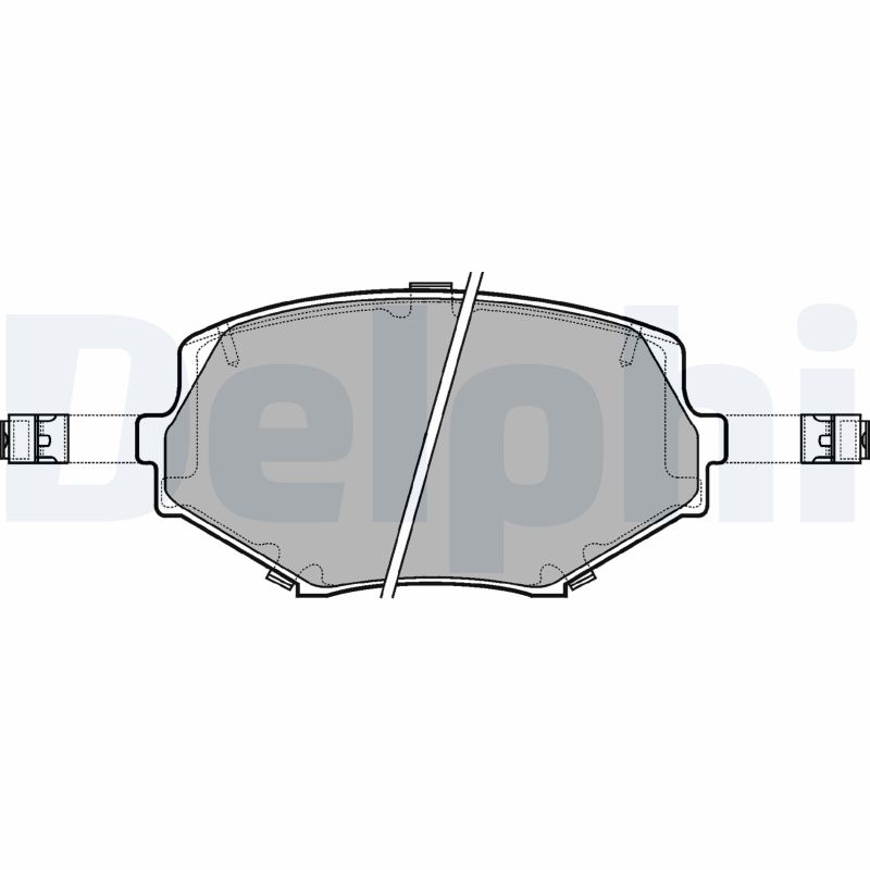 set placute frana,frana disc LP1074 DELPHI