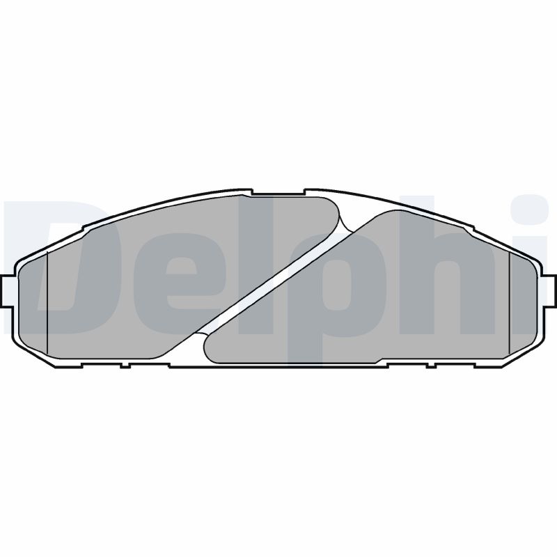 set placute frana,frana disc LP1075 DELPHI
