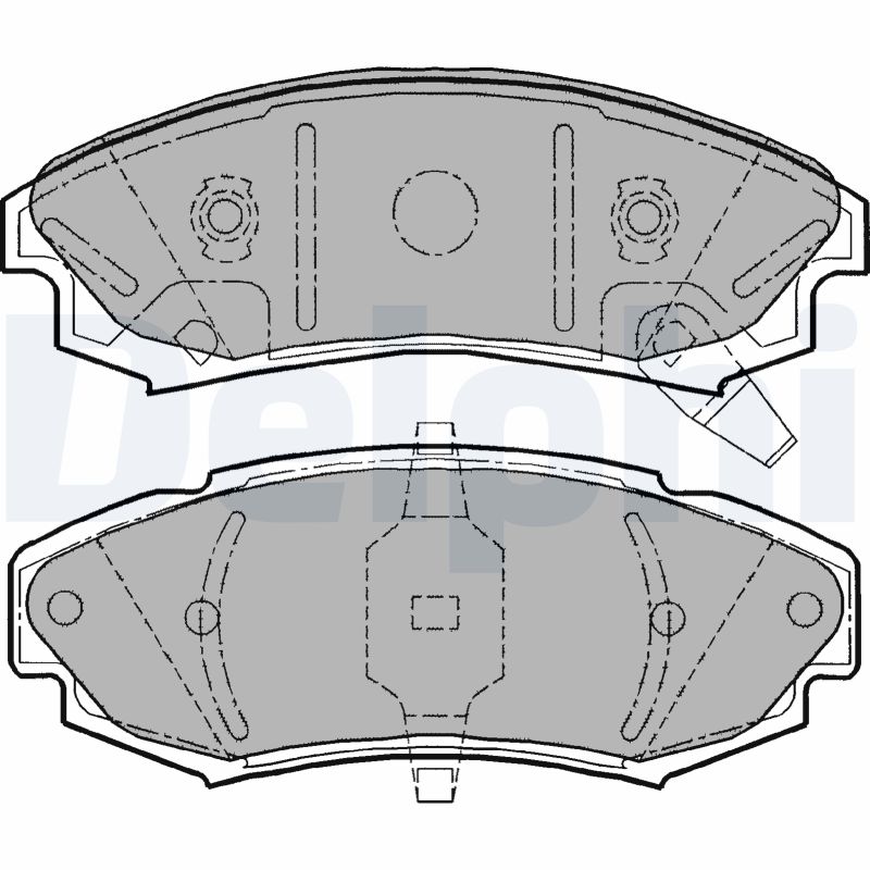 set placute frana,frana disc LP1151 DELPHI
