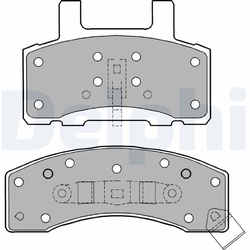 set placute frana,frana disc LP1152 DELPHI