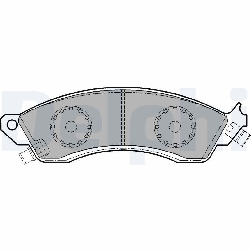 set placute frana,frana disc LP1154 DELPHI