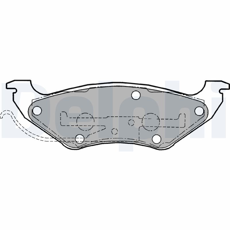 set placute frana,frana disc LP1156 DELPHI