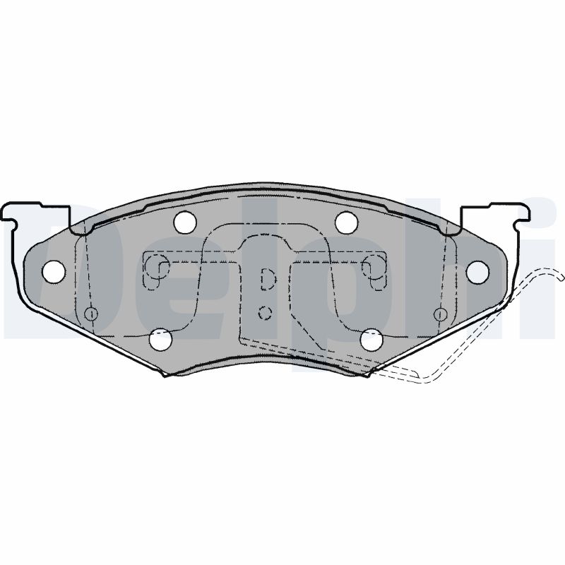 set placute frana,frana disc LP1157 DELPHI