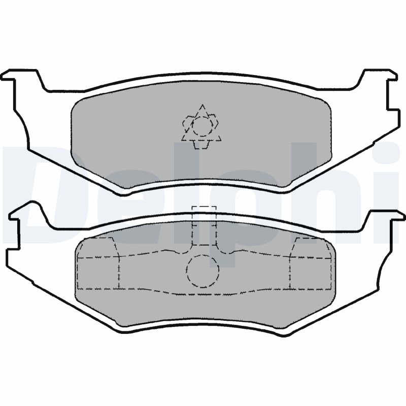 set placute frana,frana disc LP1159 DELPHI