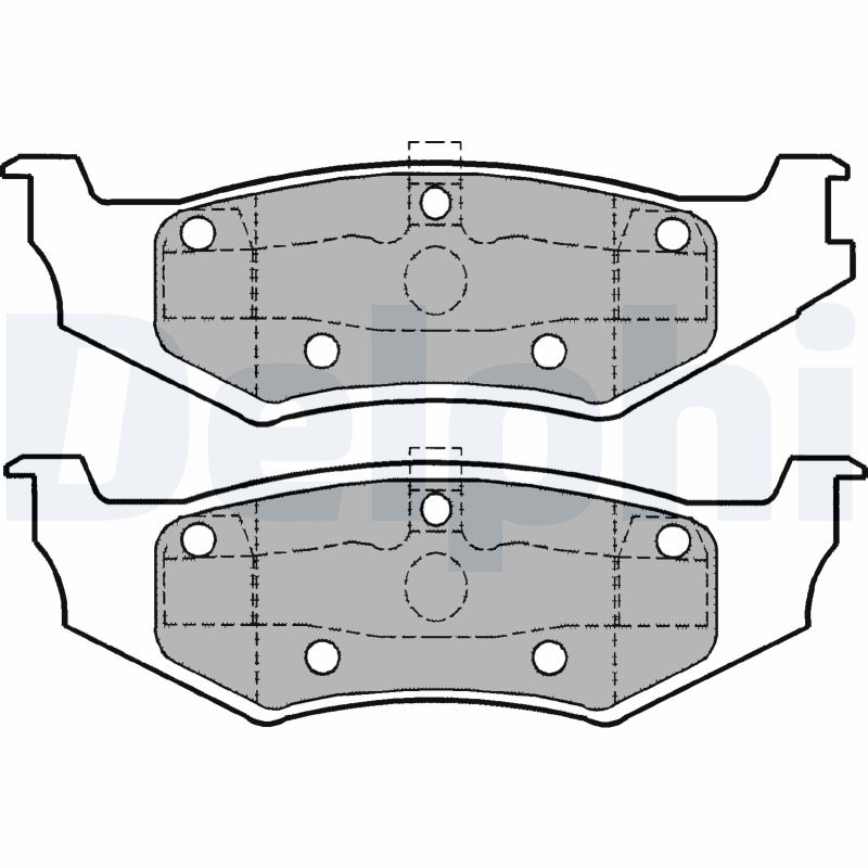 set placute frana,frana disc LP1162 DELPHI