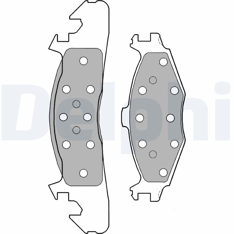 set placute frana,frana disc LP1163 DELPHI