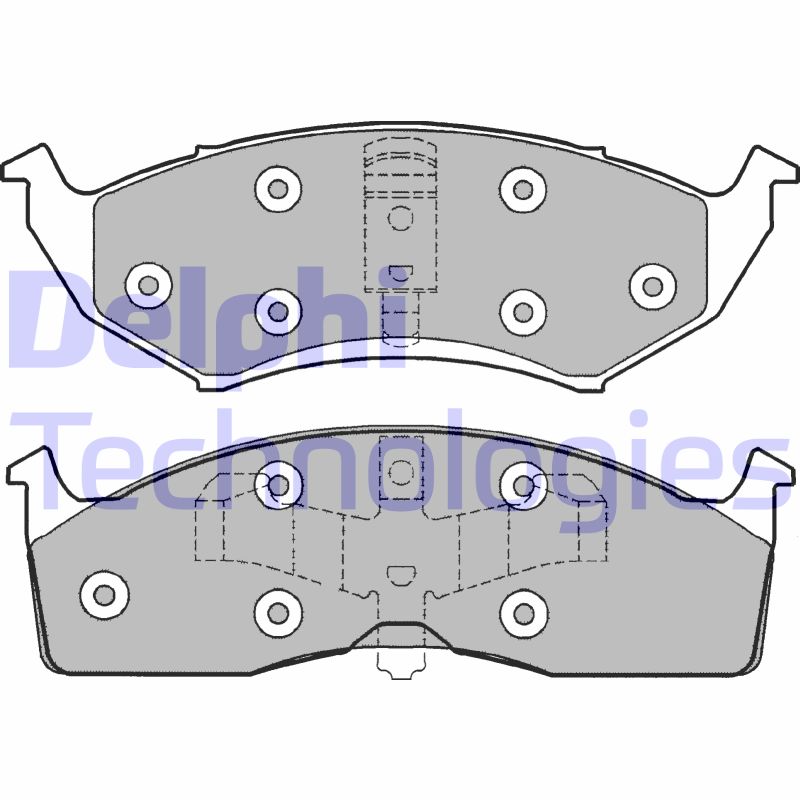 Set placute frana,frana disc LP1166 DELPHI