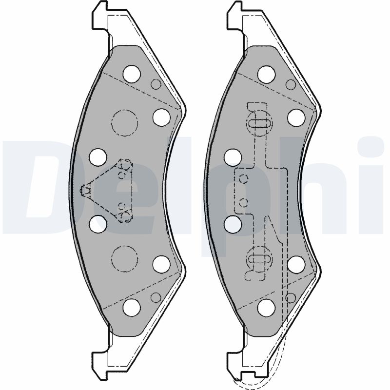set placute frana,frana disc LP1178 DELPHI