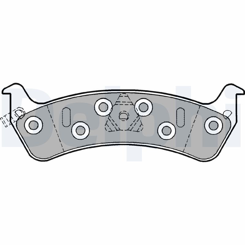 set placute frana,frana disc LP1184 DELPHI