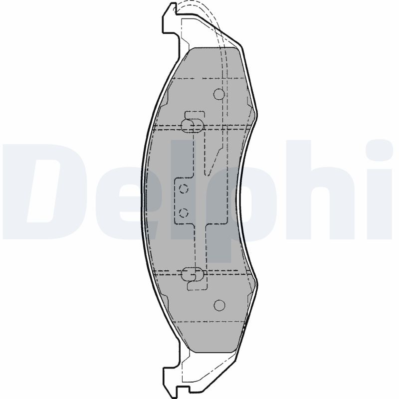 set placute frana,frana disc LP1191 DELPHI