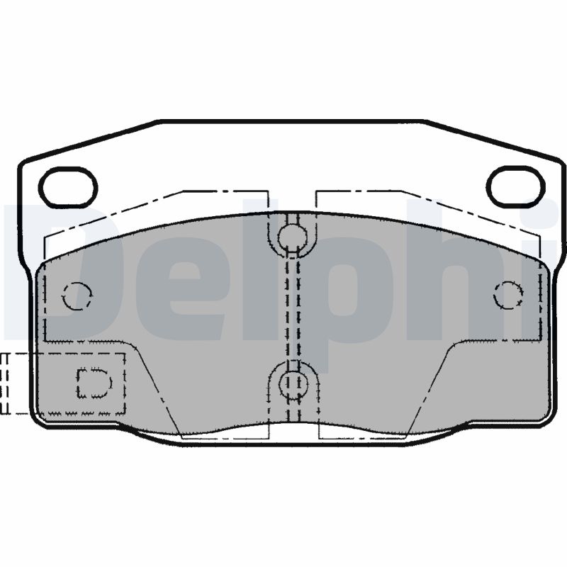 set placute frana,frana disc LP1196 DELPHI