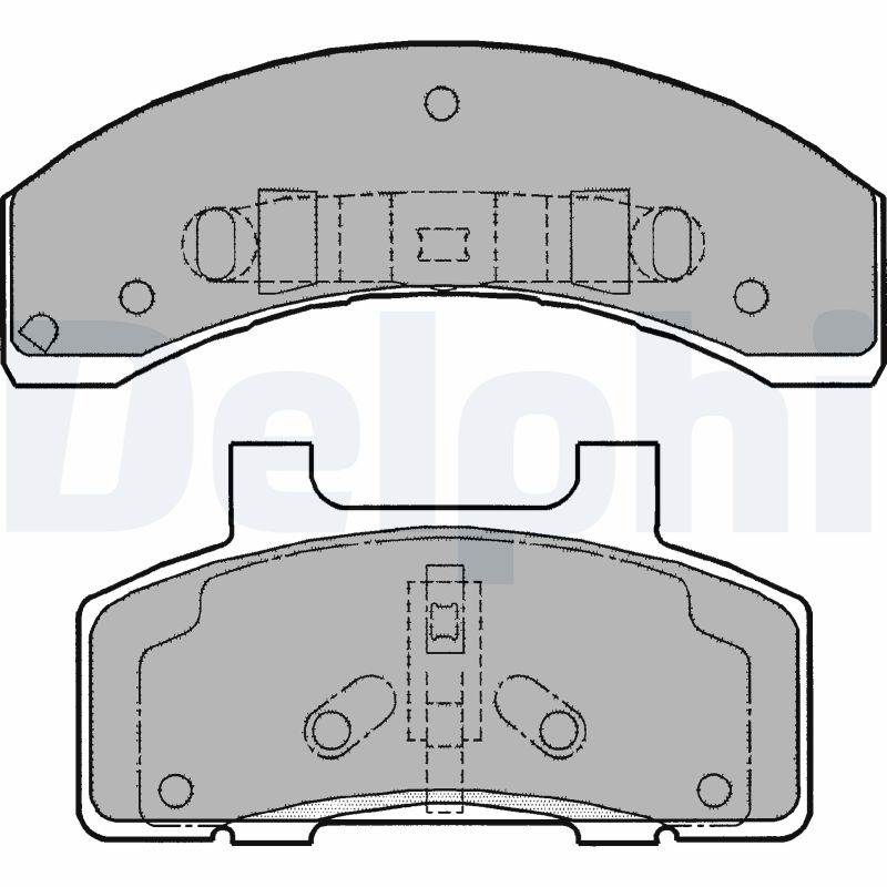 set placute frana,frana disc LP1216 DELPHI