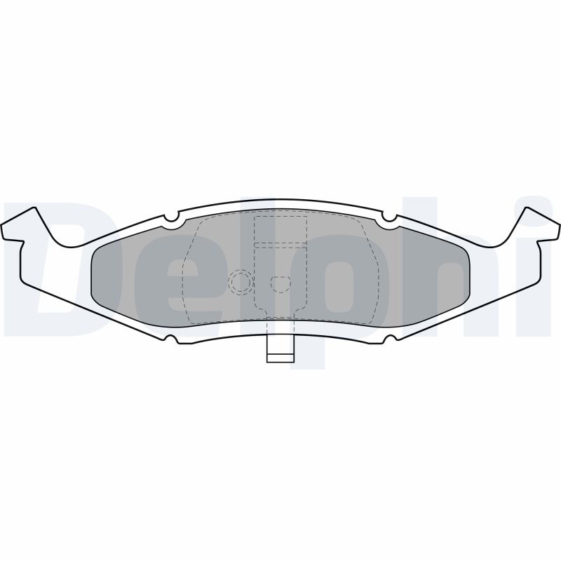set placute frana,frana disc LP1225 DELPHI