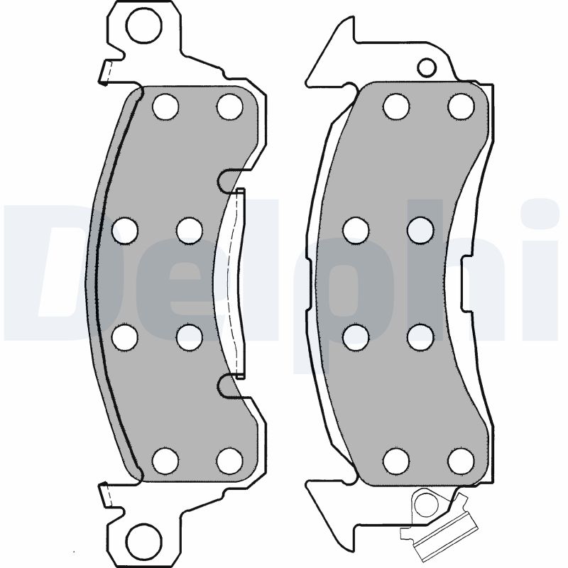 set placute frana,frana disc LP1256 DELPHI