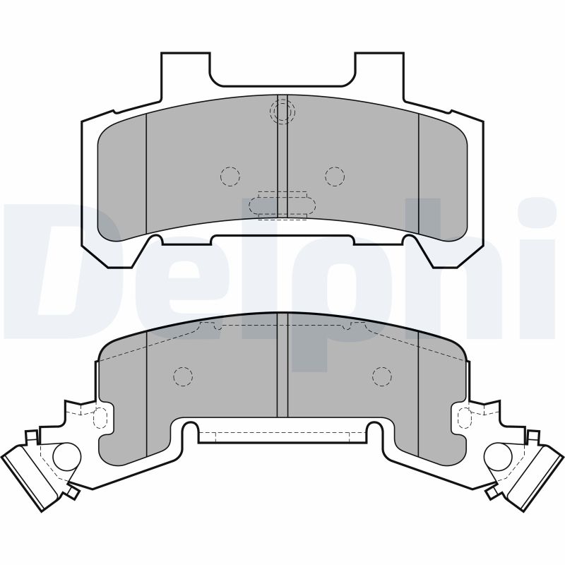 set placute frana,frana disc LP1257 DELPHI
