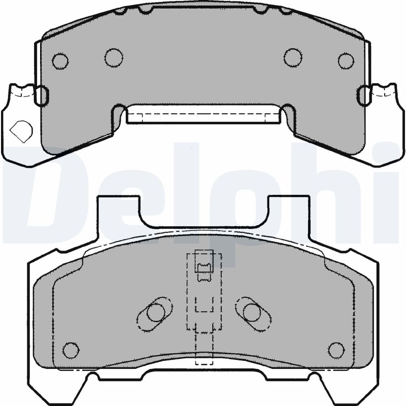set placute frana,frana disc LP1263 DELPHI
