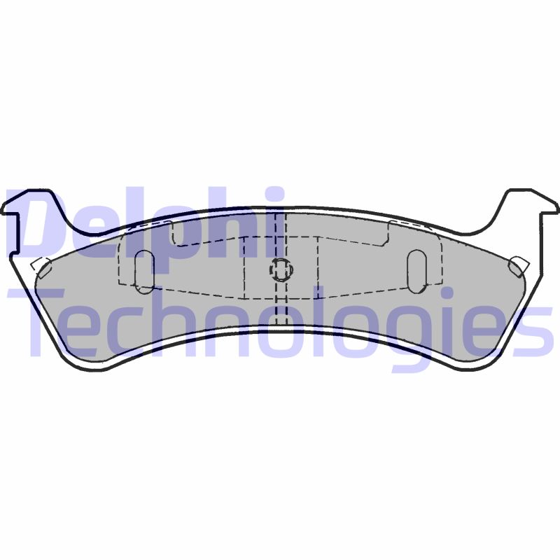 Set placute frana,frana disc LP1283 DELPHI