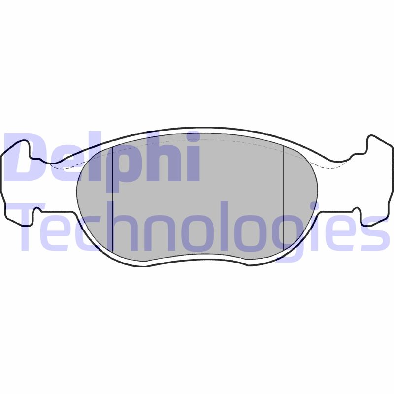 Set placute frana,frana disc LP1385 DELPHI