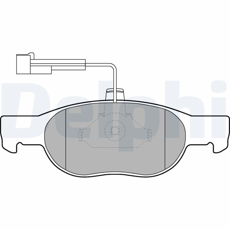 set placute frana,frana disc LP1397 DELPHI