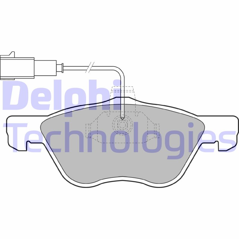 Set placute frana,frana disc LP1408 DELPHI