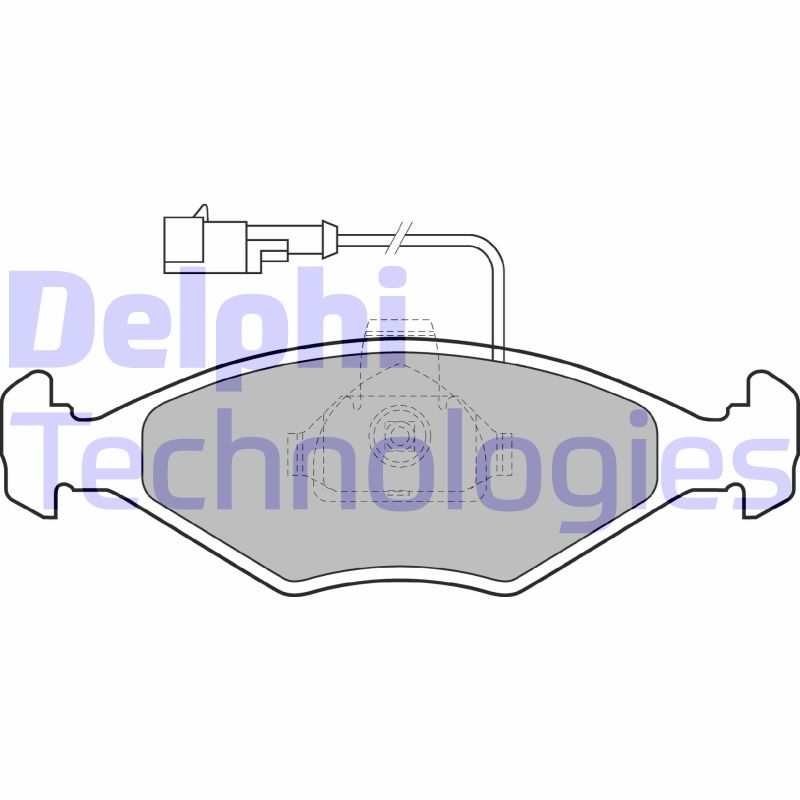 Set placute frana,frana disc LP1415 DELPHI